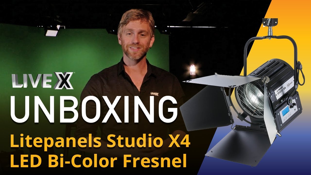 Unboxing Litepanels Studio X4 LED BiColor Fresnel Live X